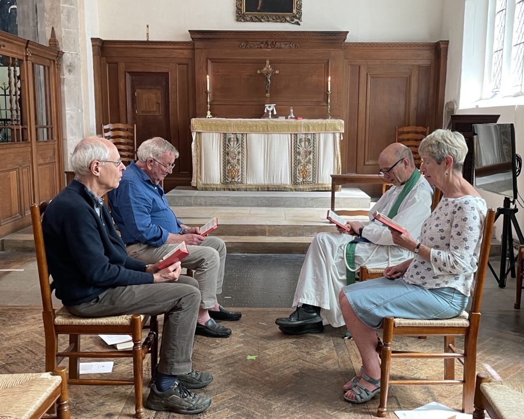 Midweek prayer in the side chapel