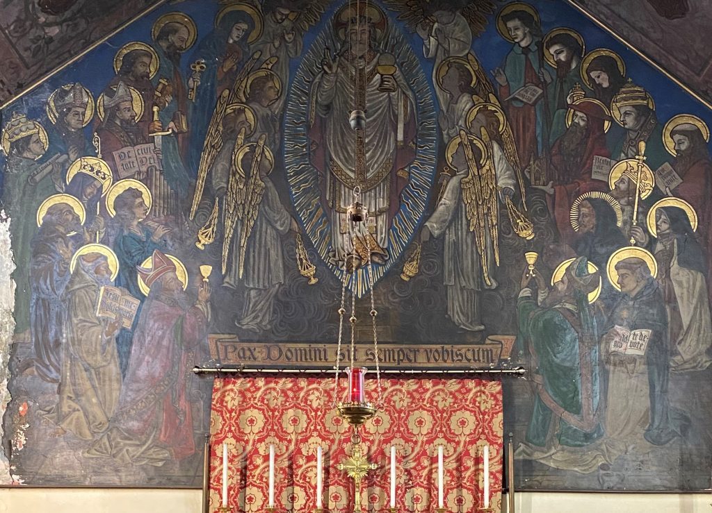 A mural by Frederick Leach at St Clement's Church